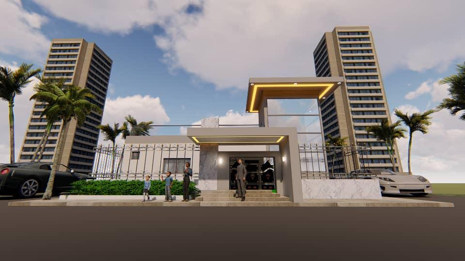 Villa Moderne Contexte Urbain