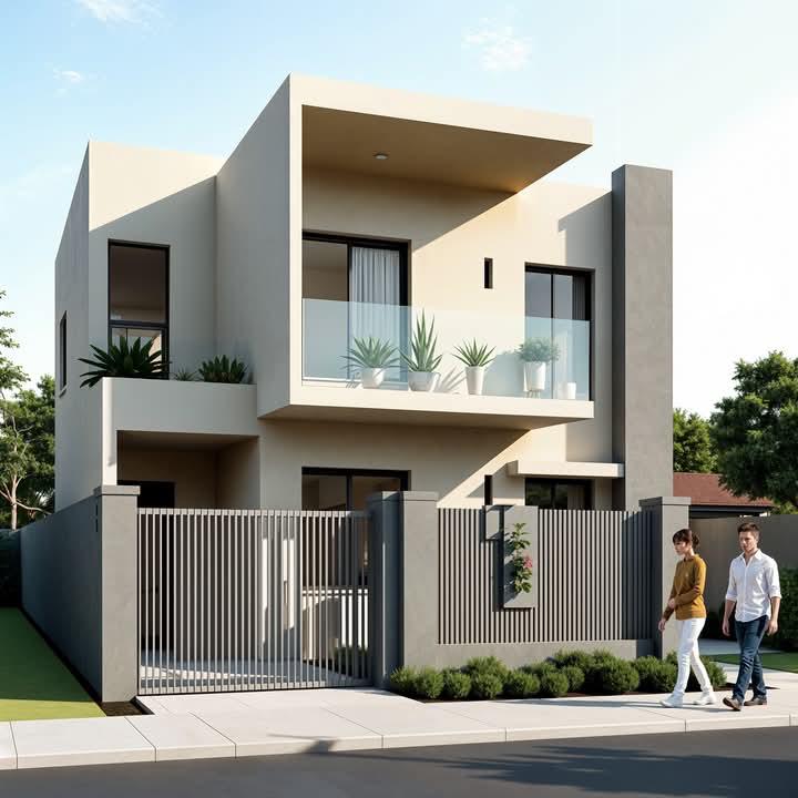 Villa Contemporaine Beige